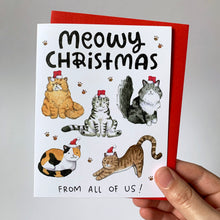 Load image into Gallery viewer, Meowy Christmas Card
