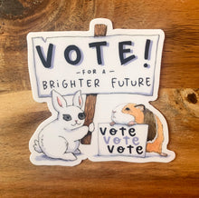 Load image into Gallery viewer, Vote Vinyl Die Cut Weatherproof Sticker
