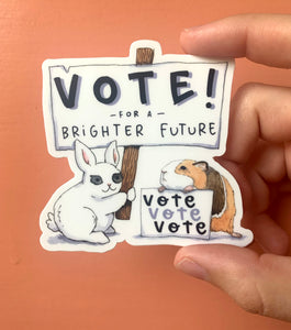 Vote Vinyl Die Cut Weatherproof Sticker