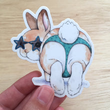 Load image into Gallery viewer, Bunny Butt Vinyl Die Cut Weatherproof Sticker
