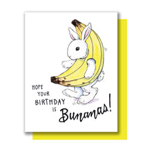 Load image into Gallery viewer, Bunanas Bunny Happy Birthday Banana Rabbit Card
