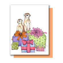 Load image into Gallery viewer, Party Meerkats Happy Birthday Celebration Card
