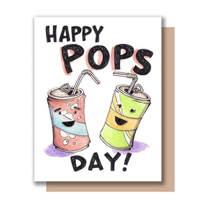 Happy Pop's Day! Happy Father's Day Soda Pop Card