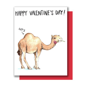 Happy Valentine's Day Camel Hump Valentine Love Card