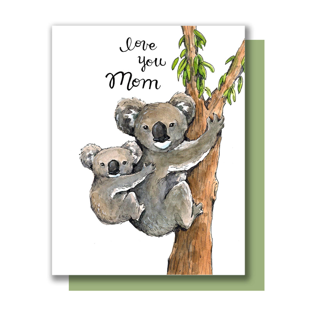 Love You Mom Mother And Baby Koala Mother's Day Card