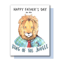 Load image into Gallery viewer, Happy Father&#39;s Day to the King of the Jungle Lion Card Dad&#39;s Day
