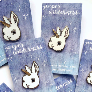 Bunicorn Bunny Unicorn Hard Enamel Pin