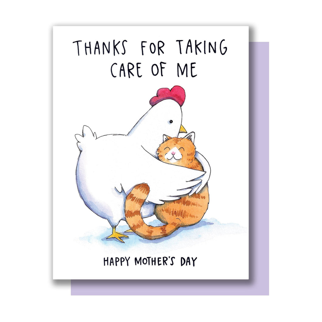 Thanks For Taking Care of Me Happy Mother's Day Card
