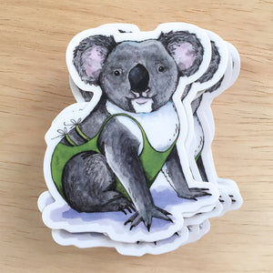 Koala Vinyl Die Cut Weatherproof Sticker
