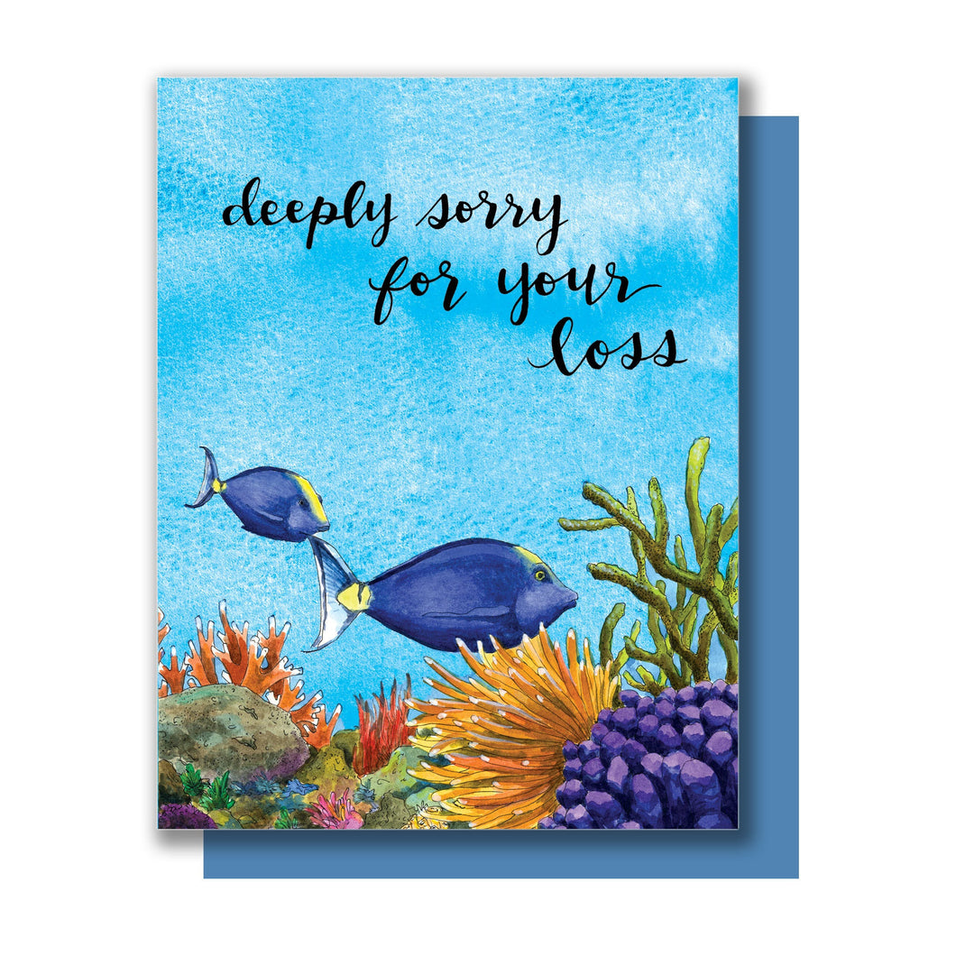 Deeply Sorry For Your Loss Ocean Sympathy Card