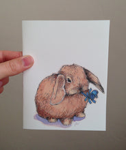 Load image into Gallery viewer, Party Bunny Lop Rabbit Happy Birthday Congrats Card
