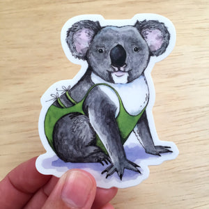 Koala Vinyl Die Cut Weatherproof Sticker