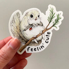 Load image into Gallery viewer, Feelin&#39; Cute Siberian Squirrel Vinyl Die Cut Weatherproof Sticker
